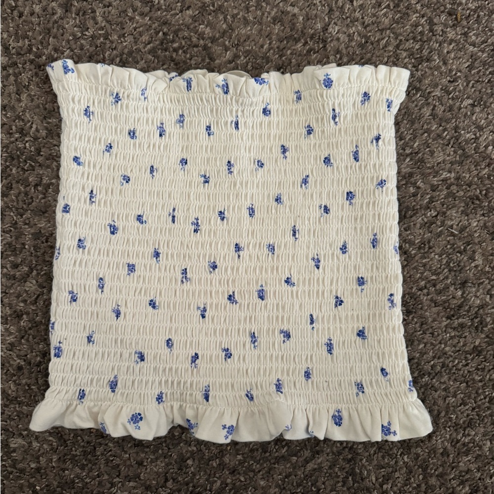 H&M floral smocked tube top